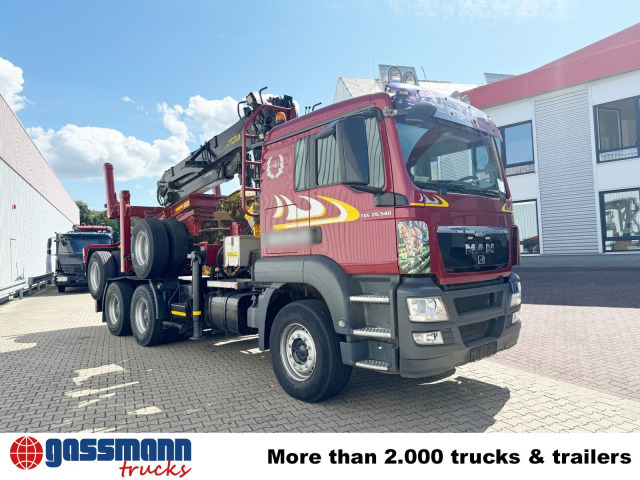 木材运输车, 起重车 MAN TGS 26.540 6X4 BL, Intarder, Kran Epsilon：图9