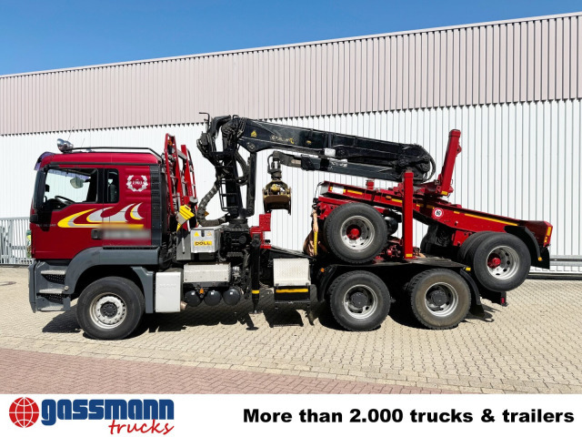 木材运输车, 起重车 MAN TGS 26.540 6X4 BL, Intarder, Kran Epsilon：图13