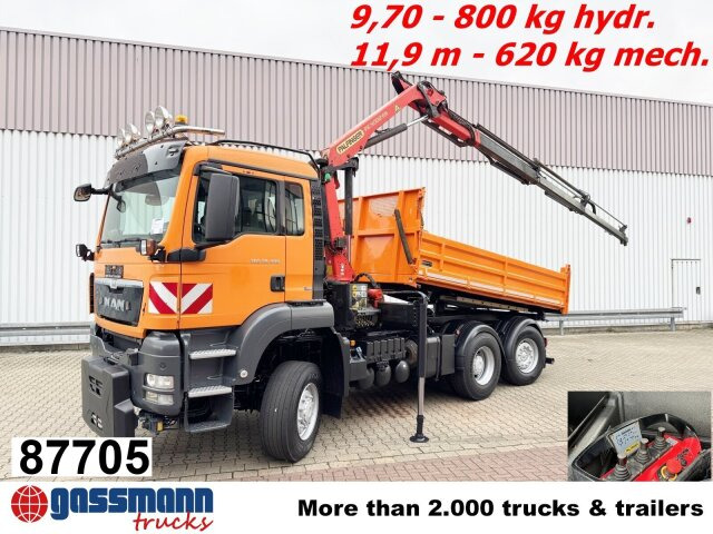 MAN TGS 28.400 6X4-4 BL, Lenk-/Lift, - 翻斗车, 起重车:图1 MAN TGS 28.400 6X4-4 BL, Lenk-/Lift, - 翻斗车, 起重车:图1
