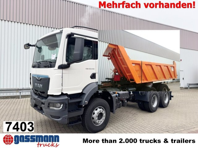MAN TGS 33.440 BB 6x4, Stahlmulde 12-16m³ - 自卸车:图1 MAN TGS 33.440 BB 6x4, Stahlmulde 12-16m³ - 自卸车:图1