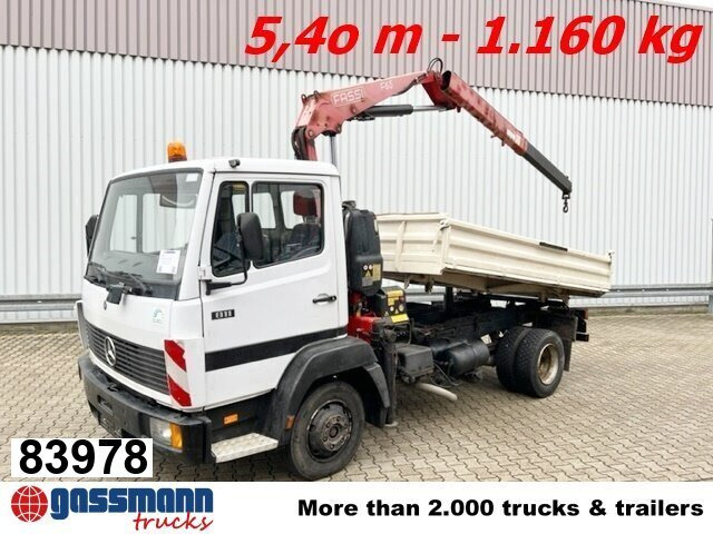 Mercedes-Benz 811 K 4x2 mit Kran Fassi F65A.21 (BJ.2009) - 翻斗车, 起重车:图1 Mercedes-Benz 811 K 4x2 mit Kran Fassi F65A.21 (BJ.2009) - 翻斗车, 起重车:图1