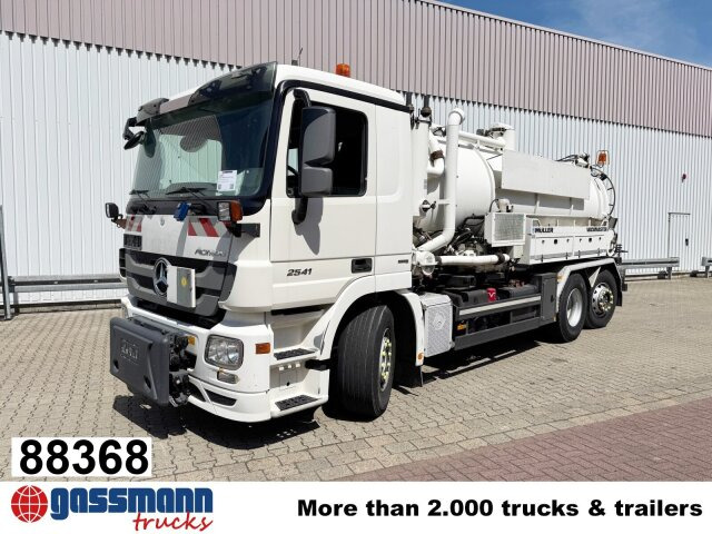 Mercedes-Benz Actros 2541 L 6x2, Müller Saug-/Spülwagen ca. - 道路清扫机:图1 Mercedes-Benz Actros 2541 L 6x2, Müller Saug-/Spülwagen ca. - 道路清扫机:图1
