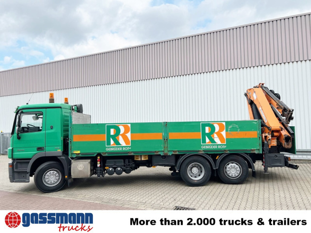 栏板式/ 平板卡车, 起重车 Mercedes-Benz Actros 2544 L 6x2, Retarder, Lenkachse, Heckkran:图13 栏板式/ 平板卡车, 起重车 Mercedes-Benz Actros 2544 L 6x2, Retarder, Lenkachse, Heckkran:图13