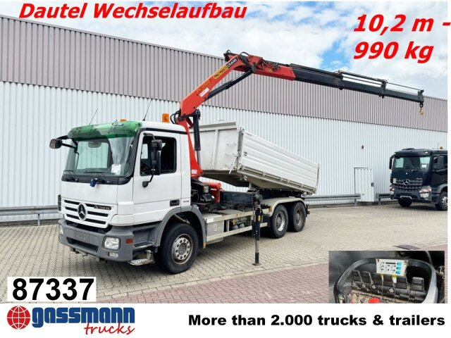 Mercedes-Benz Actros 2644/48 LK 6x4, Dautel Wechselsystem, - 翻斗车, 起重车:图1 Mercedes-Benz Actros 2644/48 LK 6x4, Dautel Wechselsystem, - 翻斗车, 起重车:图1