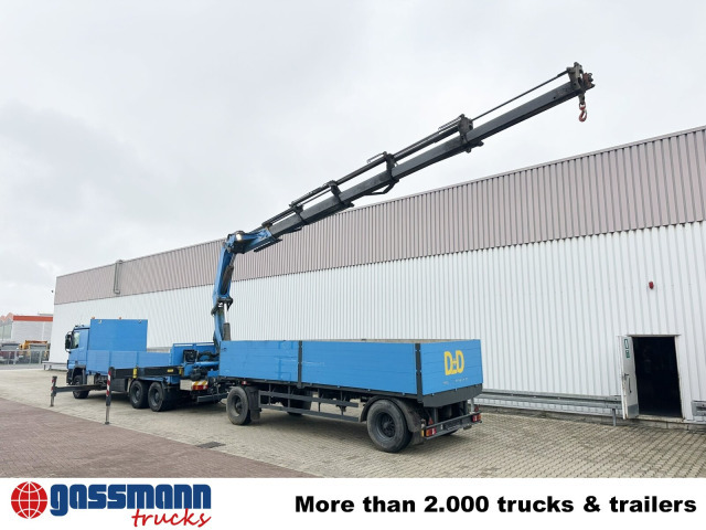 Mercedes-Benz Actros 2741 L 6x4, Twist-Lock ausz. auf 3m, - 栏板式/ 平板卡车, 起重车:图4 Mercedes-Benz Actros 2741 L 6x4, Twist-Lock ausz. auf 3m, - 栏板式/ 平板卡车, 起重车:图4