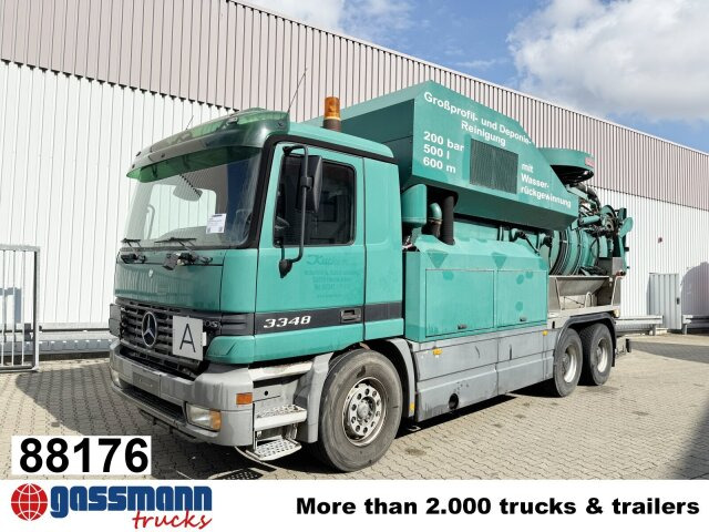 Mercedes-Benz Actros 3348 6x4, V8, Kroll Saug-/Spülwagen ca. - 道路清扫机:图1 Mercedes-Benz Actros 3348 6x4, V8, Kroll Saug-/Spülwagen ca. - 道路清扫机:图1
