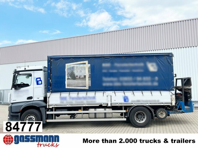 Mercedes-Benz Antos 1840 L 4x2, Aufnahme für Mitnahmestapler - 栏板式/ 平板卡车:图1 Mercedes-Benz Antos 1840 L 4x2, Aufnahme für Mitnahmestapler - 栏板式/ 平板卡车:图1