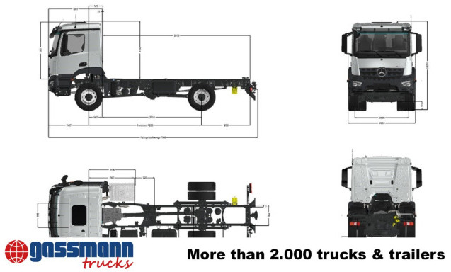Mercedes-Benz Arocs 1830/40 A 4x4, mehrfach vorhanden! - 驾驶室底盘卡车:图4 Mercedes-Benz Arocs 1830/40 A 4x4, mehrfach vorhanden! - 驾驶室底盘卡车:图4