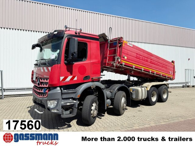 Mercedes-Benz Arocs 3243 K 8x4/4, Alu-Bordwände - 翻斗车:图1 Mercedes-Benz Arocs 3243 K 8x4/4, Alu-Bordwände - 翻斗车:图1