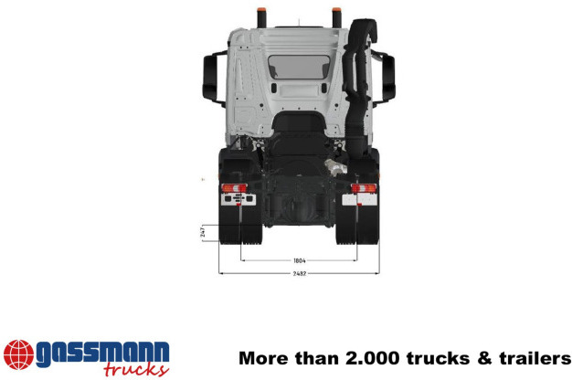 Mercedes-Benz Arocs 3253 L 8x4/4, MultimediaCockpit, Navi, - 驾驶室底盘卡车:图4 Mercedes-Benz Arocs 3253 L 8x4/4, MultimediaCockpit, Navi, - 驾驶室底盘卡车:图4