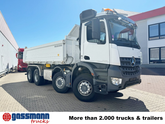 Mercedes-Benz Arocs 4142 K 8x4/4, Meiller Bordmatik links - 翻斗车:图3 Mercedes-Benz Arocs 4142 K 8x4/4, Meiller Bordmatik links - 翻斗车:图3
