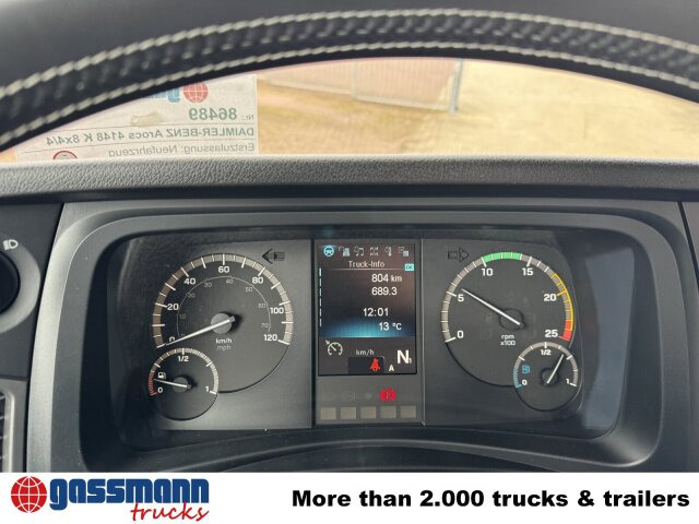 Mercedes-Benz Arocs 4148 K 8x4/4, Turbo-Retarder-Kupplung, - 驾驶室底盘卡车:图4 Mercedes-Benz Arocs 4148 K 8x4/4, Turbo-Retarder-Kupplung, - 驾驶室底盘卡车:图4