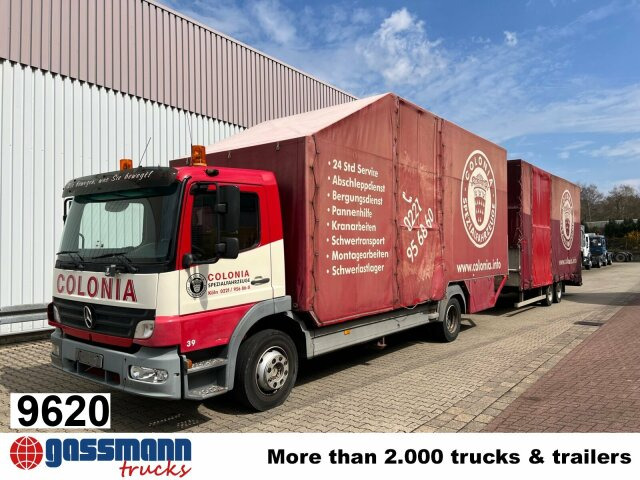 Mercedes-Benz Atego 1223 L 4x2, Kompl. Zug, Lift- & - 侧帘卡车:图1 Mercedes-Benz Atego 1223 L 4x2, Kompl. Zug, Lift- & - 侧帘卡车:图1