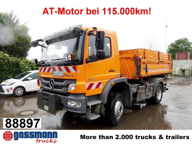Mercedes-Benz Atego 1624 AK 4x4, AT-Motor, - 翻斗车, 起重车:图1 Mercedes-Benz Atego 1624 AK 4x4, AT-Motor, - 翻斗车, 起重车:图1