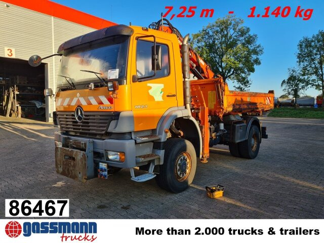 Mercedes-Benz Atego 1823 AK 4x4 mit Kran Atlas 85.2, Funk, - 翻斗车, 起重车:图1 Mercedes-Benz Atego 1823 AK 4x4 mit Kran Atlas 85.2, Funk, - 翻斗车, 起重车:图1