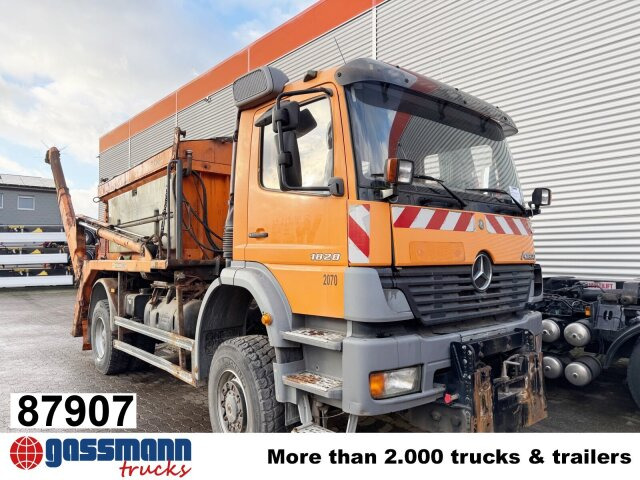 Mercedes-Benz Atego 1828 4x4, Tele-Absetzer, - 箕斗装载车:图1 Mercedes-Benz Atego 1828 4x4, Tele-Absetzer, - 箕斗装载车:图1