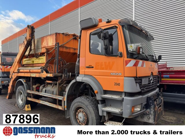 Mercedes-Benz Atego 1828 4x4, Tele-Absetzer, - 箕斗装载车:图1 Mercedes-Benz Atego 1828 4x4, Tele-Absetzer, - 箕斗装载车:图1