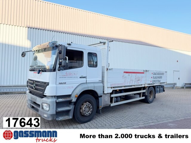 Mercedes-Benz Axor 1829 L 4x2, 6-Sitzer - 栏板式/ 平板卡车:图1 Mercedes-Benz Axor 1829 L 4x2, 6-Sitzer - 栏板式/ 平板卡车:图1