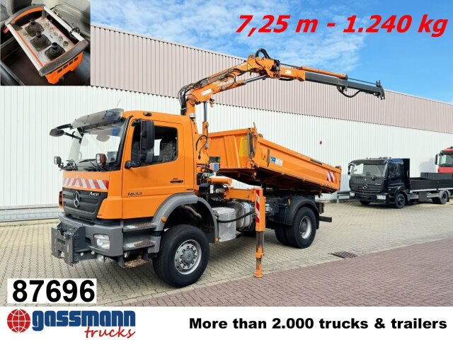 Mercedes-Benz Axor 1833 AK 4x4, Winterdienstausstattung, Kran - 翻斗车, 起重车:图1 Mercedes-Benz Axor 1833 AK 4x4, Winterdienstausstattung, Kran - 翻斗车, 起重车:图1