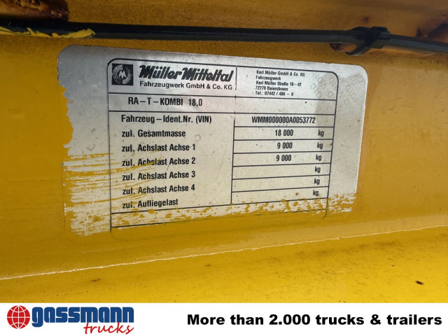Müller-Mitteltal RA-T-Kombi 18,0 - 滚出式/ 箕斗拖车:图4 Müller-Mitteltal RA-T-Kombi 18,0 - 滚出式/ 箕斗拖车:图4
