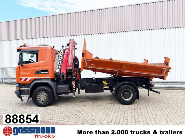 Scania G 450 4x2, Bordmatik, Kran Fassi F185A.2.24, - 翻斗车, 起重车:图1 Scania G 450 4x2, Bordmatik, Kran Fassi F185A.2.24, - 翻斗车, 起重车:图1