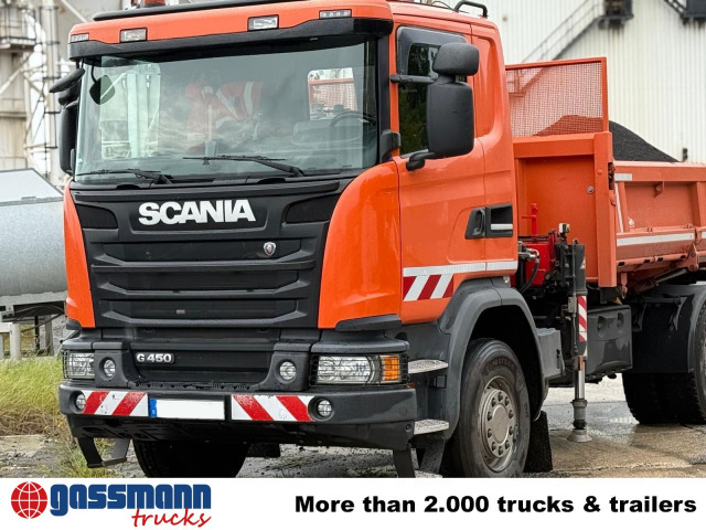 Scania G 450 4x2, Bordmatik, Kran Fassi F185A.2.24, - 翻斗车, 起重车:图2 Scania G 450 4x2, Bordmatik, Kran Fassi F185A.2.24, - 翻斗车, 起重车:图2