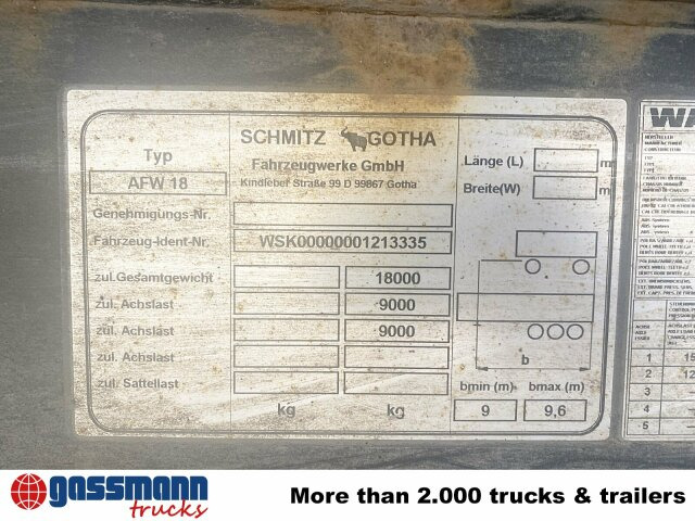 Schmitz Cargobull AWF 18 - 集装箱运输车/ 可拆卸车身的拖车:图5 Schmitz Cargobull AWF 18 - 集装箱运输车/ 可拆卸车身的拖车:图5