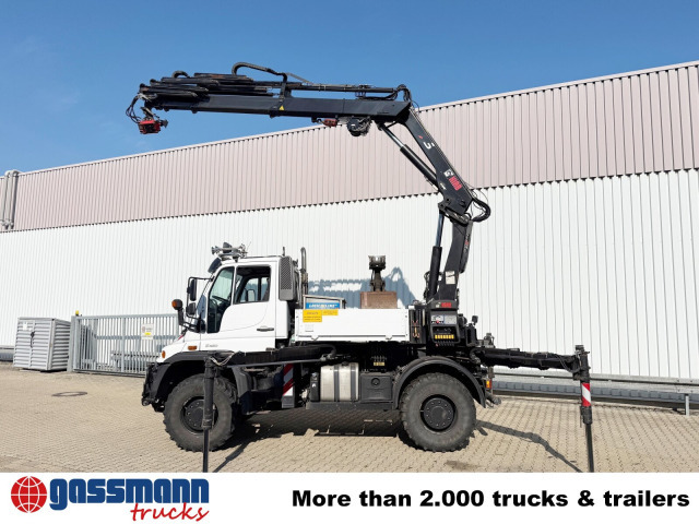 Unimog U400 4x4, Frontzapfwelle, Heckkran Hiab XS - 栏板式/ 平板卡车, 起重车:图5 Unimog U400 4x4, Frontzapfwelle, Heckkran Hiab XS - 栏板式/ 平板卡车, 起重车:图5