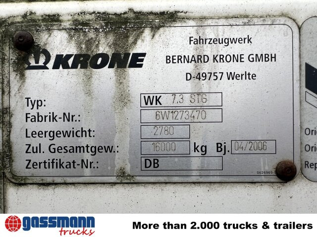 WK 7.3 STG Wechselbrücke, Ex-Fahrschule! - 可拆卸车身 - 厢式:图5 WK 7.3 STG Wechselbrücke, Ex-Fahrschule! - 可拆卸车身 - 厢式:图5