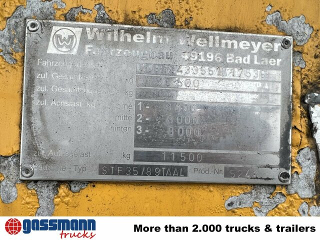Wellmeyer, STF 35/89 TA AL, ca. 25 cbm, ALU, - 液罐半拖车:图3 Wellmeyer, STF 35/89 TA AL, ca. 25 cbm, ALU, - 液罐半拖车:图3
