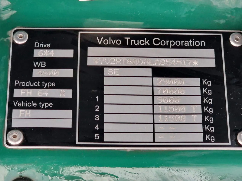 木材运输车, 起重车 Volvo FH 13.540 6x4 - HIAB / Loglift F125Z 80 Crane - Krane - Grua year 2019：图17