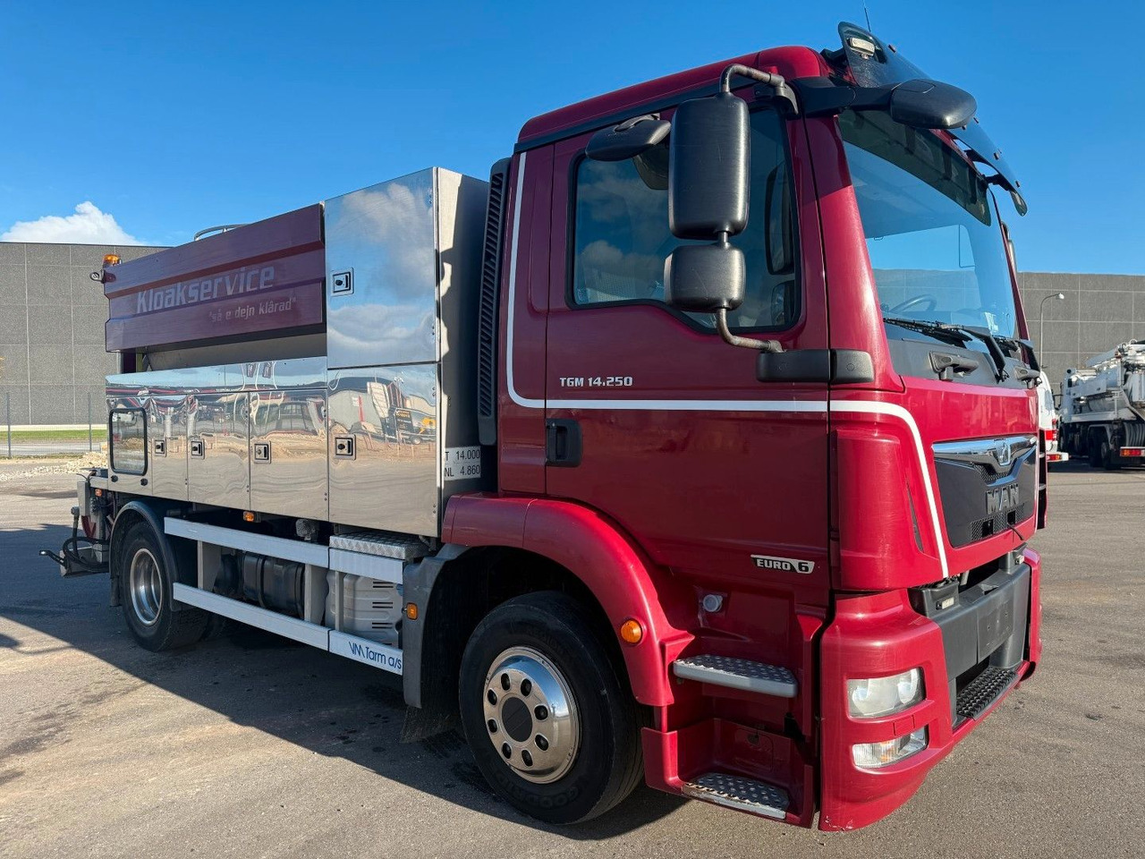 MAN TGM 14.250 VM-Tarm Stainless Steel 4000 l. Kombi - 真空车:图2 MAN TGM 14.250 VM-Tarm Stainless Steel 4000 l. Kombi - 真空车:图2