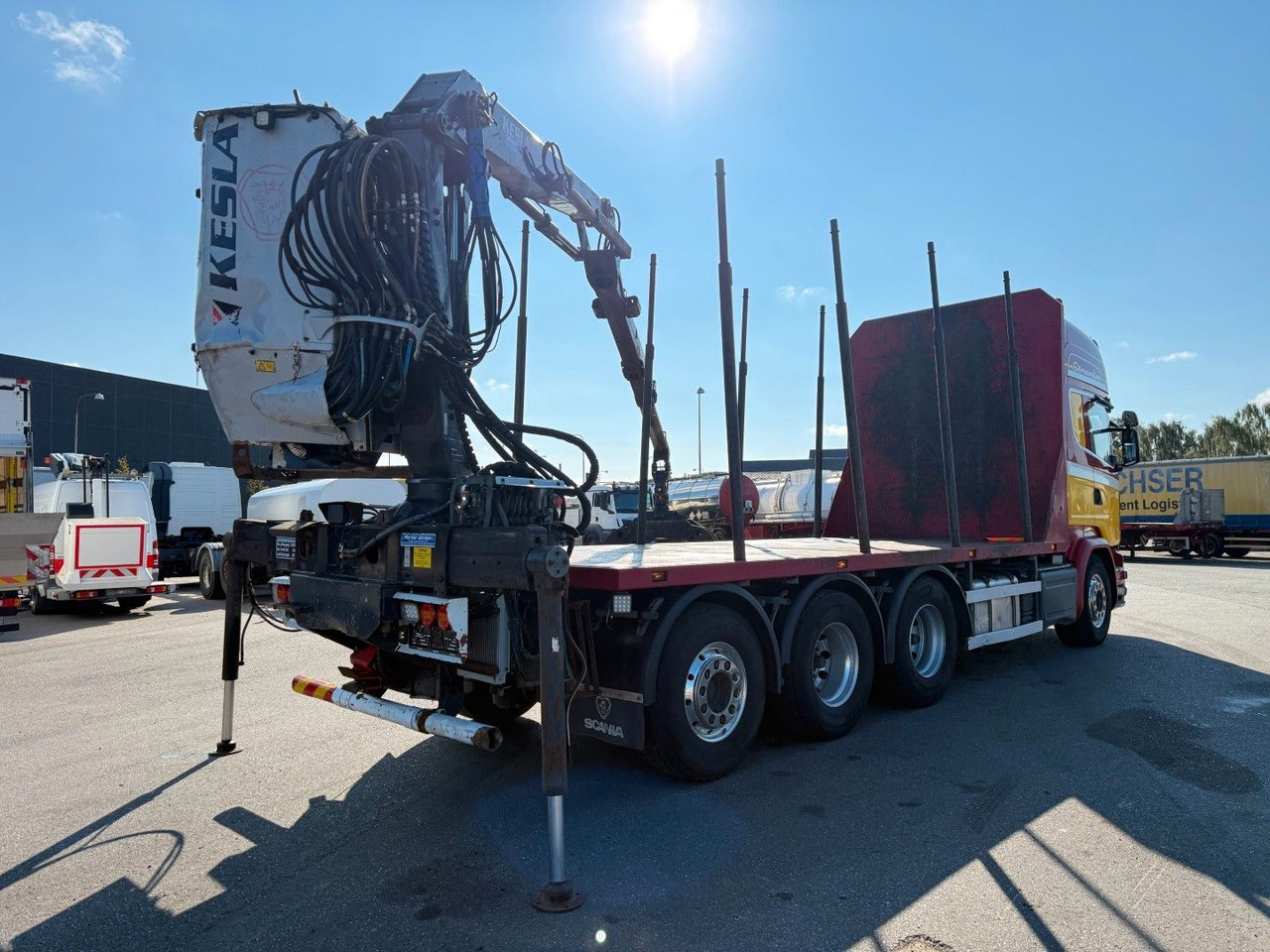 Scania R580 V8 8x4*4 Crane Kesla 21127 / Woodtransport - 起重车:图3 Scania R580 V8 8x4*4 Crane Kesla 21127 / Woodtransport - 起重车:图3