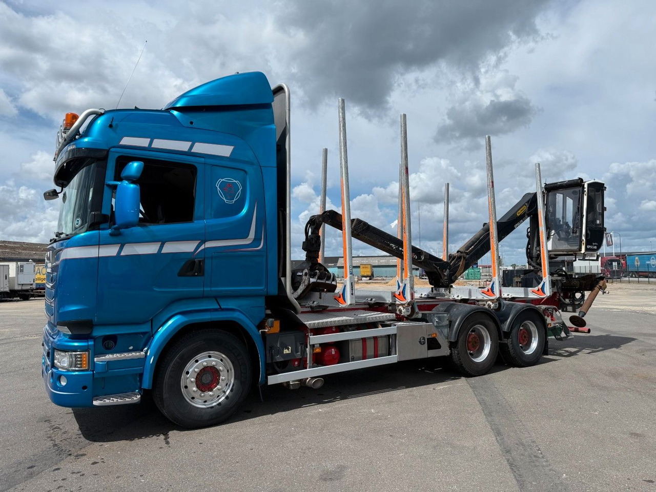 Scania R730 V8 6x4 Palfinger Epsilon M12L80 / Holz - 木材运输车, 起重车:图1 Scania R730 V8 6x4 Palfinger Epsilon M12L80 / Holz - 木材运输车, 起重车:图1