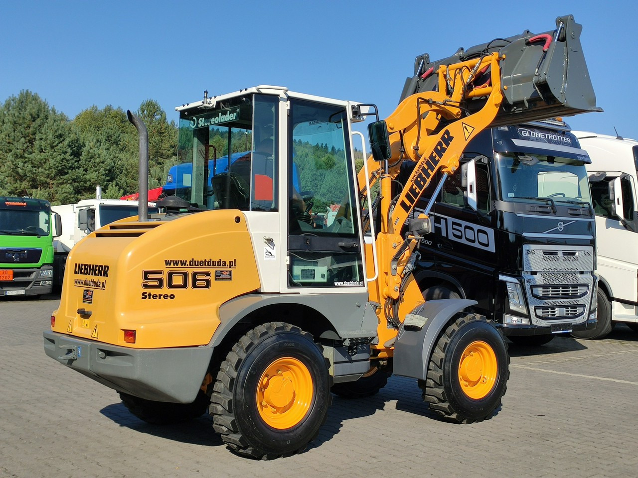 紧凑型装载机 Liebherr L 506 STEREO Szybkozłącze / Łyżka Krokodyl + Widły Waga 6300kg：图14