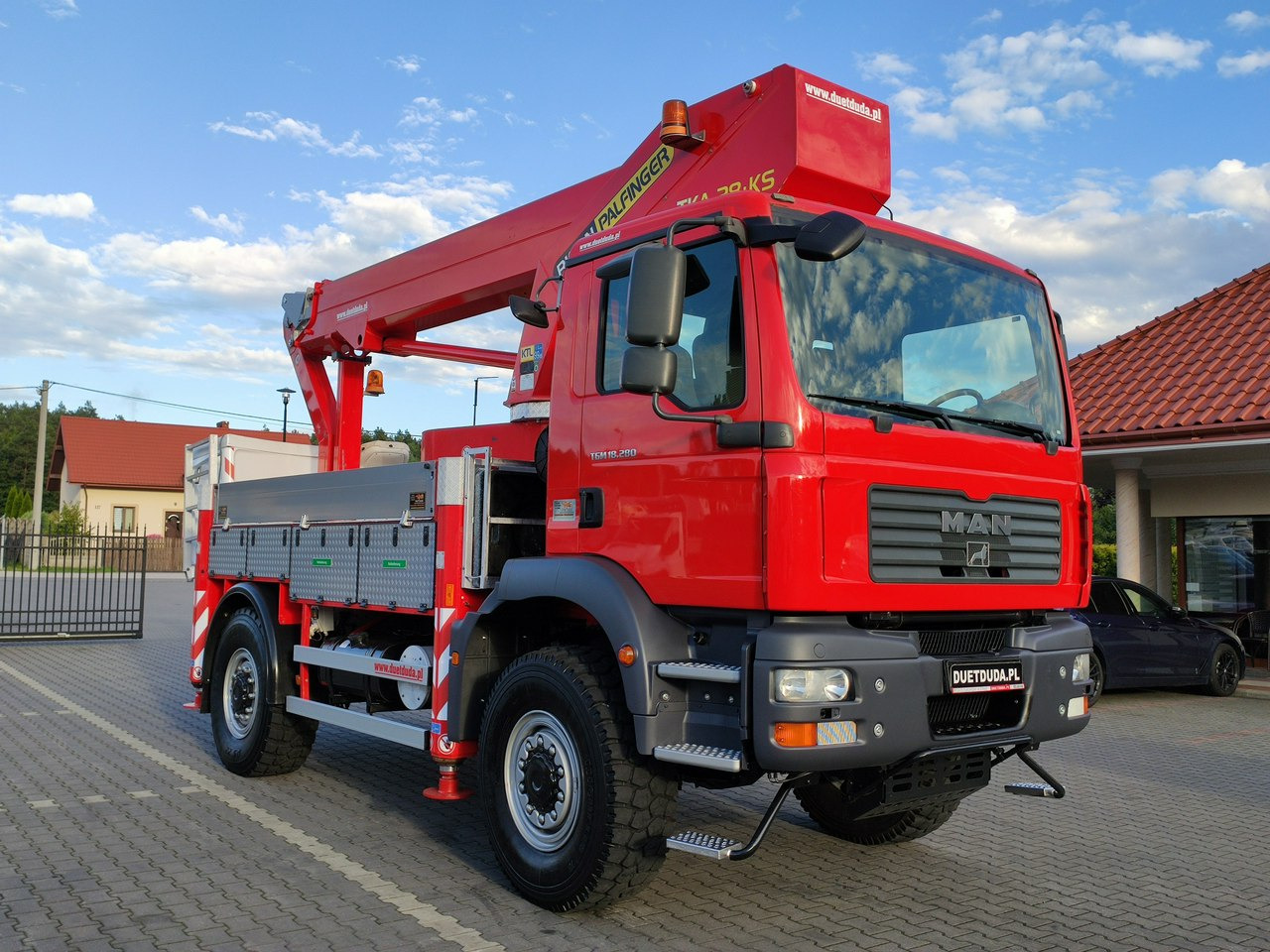 MAN TGM 18.280 4x4 Zwyżka Bison Palfinger TKA 28 Podnośnik Koszowy - 车载空中平台:图5 MAN TGM 18.280 4x4 Zwyżka Bison Palfinger TKA 28 Podnośnik Koszowy - 车载空中平台:图5