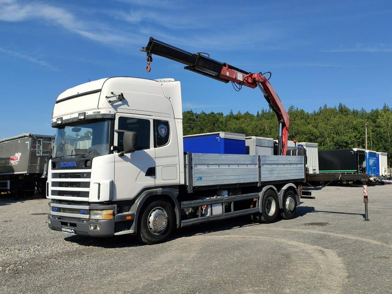 Scania 124L 420 6x2 Retarder HDS FASSI F170 Budowlanka - 栏板式/ 平板卡车, 起重车:图1 Scania 124L 420 6x2 Retarder HDS FASSI F170 Budowlanka - 栏板式/ 平板卡车, 起重车:图1