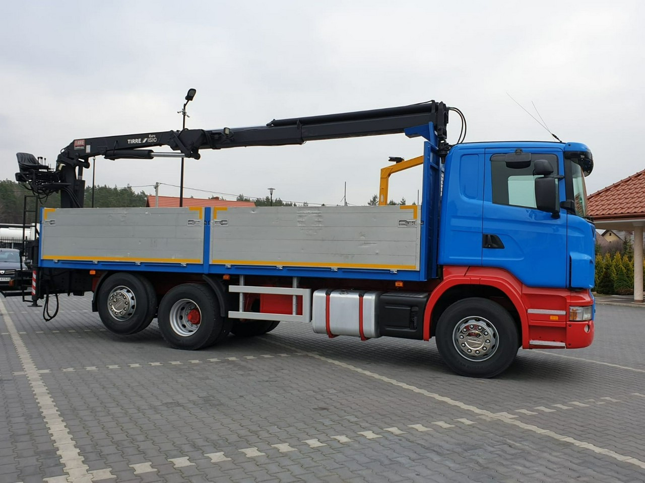 Scania R 400 LB 6x2 HDS Budowlanka Widły Oś Skrętna Super Stan - 栏板式/ 平板卡车, 起重车:图5 Scania R 400 LB 6x2 HDS Budowlanka Widły Oś Skrętna Super Stan - 栏板式/ 平板卡车, 起重车:图5