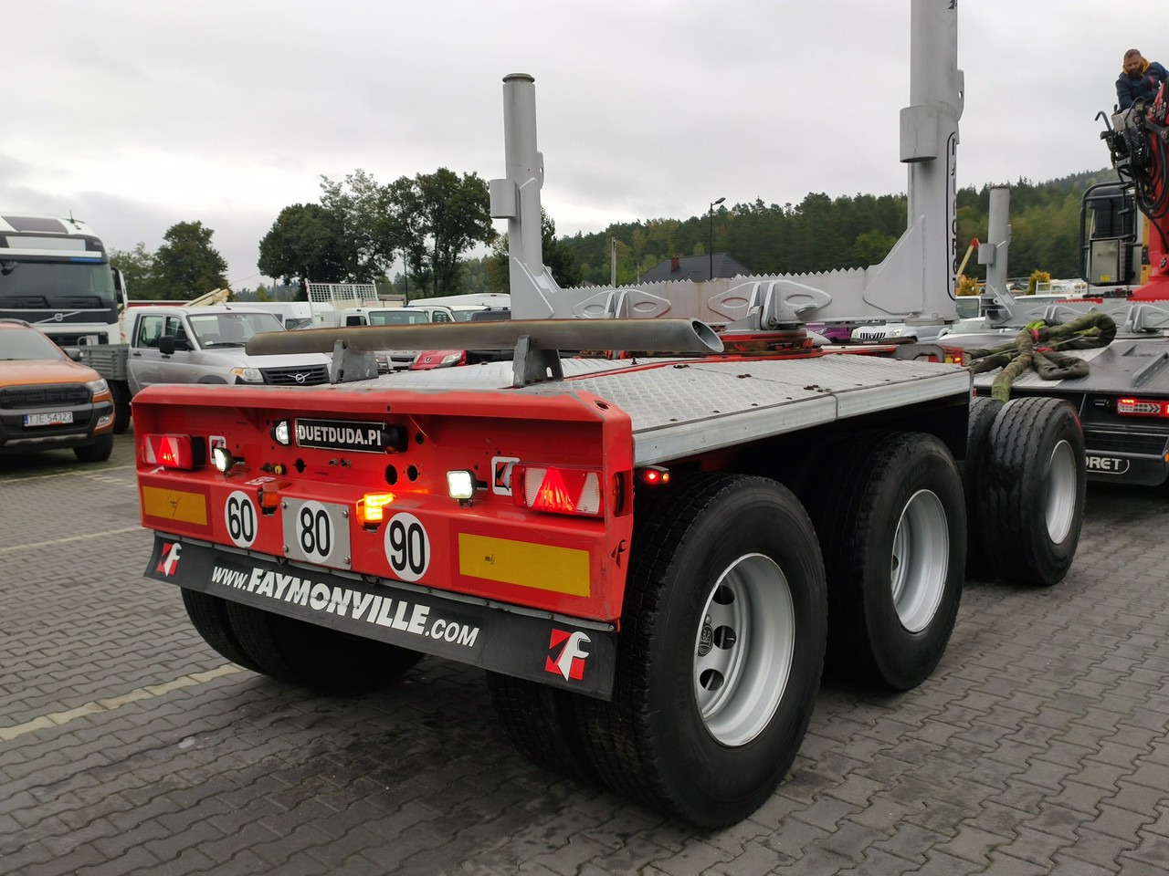 木材运输车 Volvo FMX 540 6x4 RETARDER PALFORET EPSILON S300L Do Drewna：图23