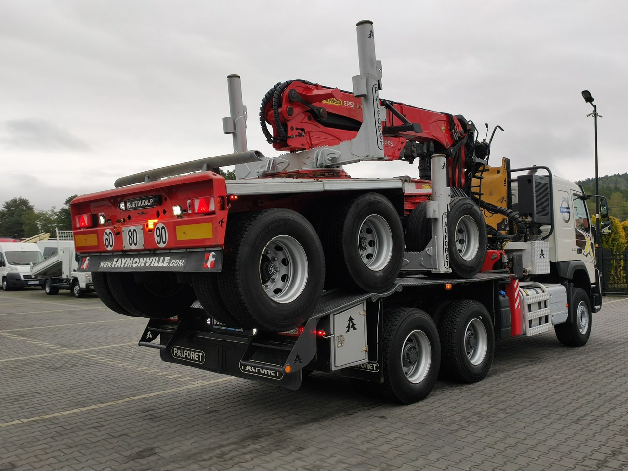 木材运输车 Volvo FMX 540 6x4 RETARDER PALFORET EPSILON S300L Do Drewna：图13