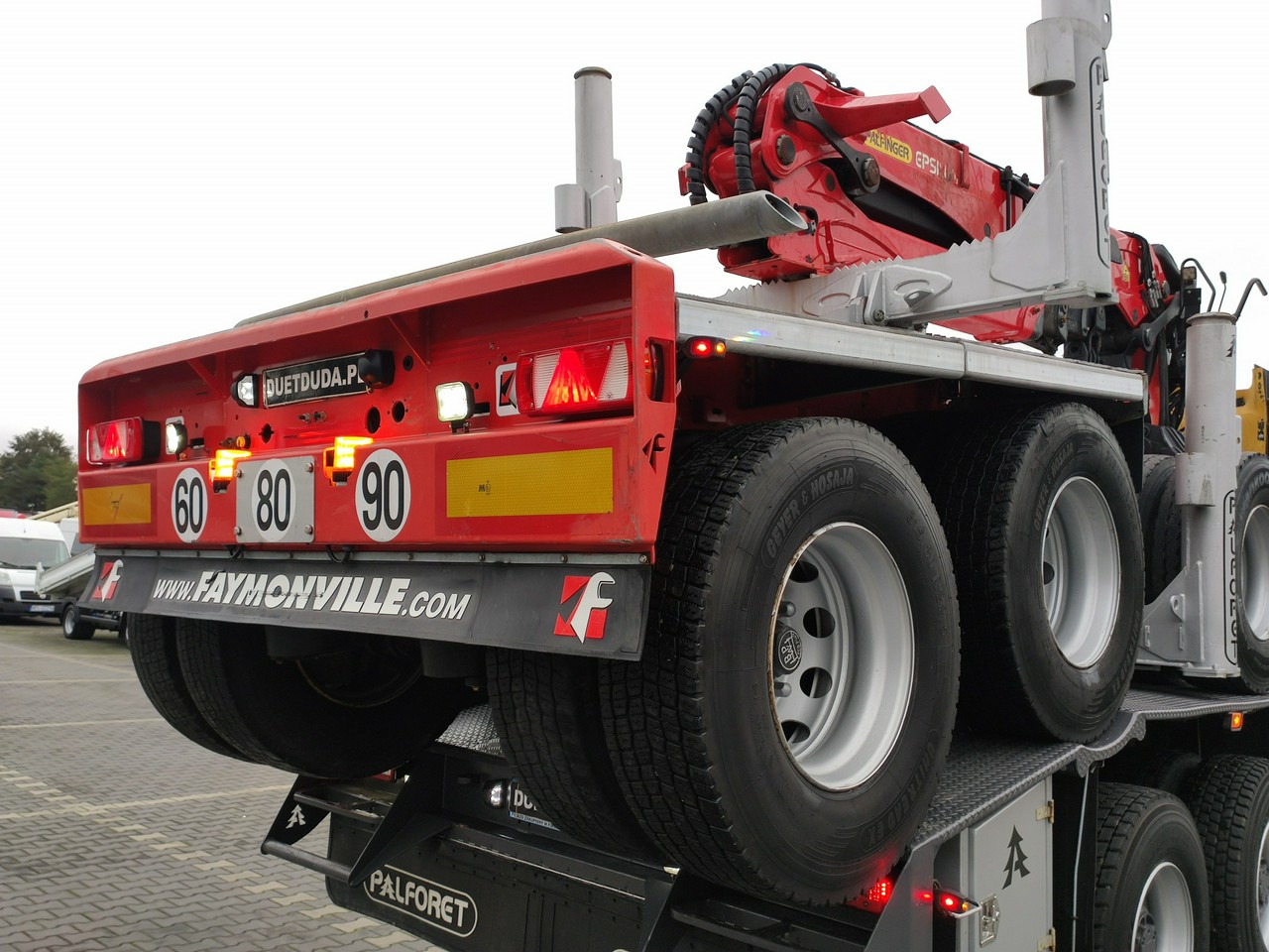 木材运输车 Volvo FMX 540 6x4 RETARDER PALFORET EPSILON S300L Do Drewna：图14