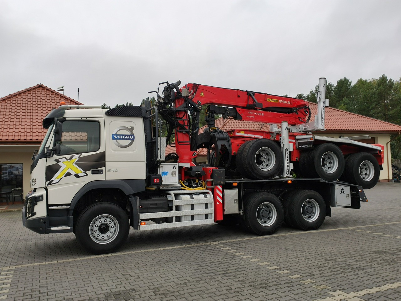 木材运输车 Volvo FMX 540 6x4 RETARDER PALFORET EPSILON S300L Do Drewna：图7