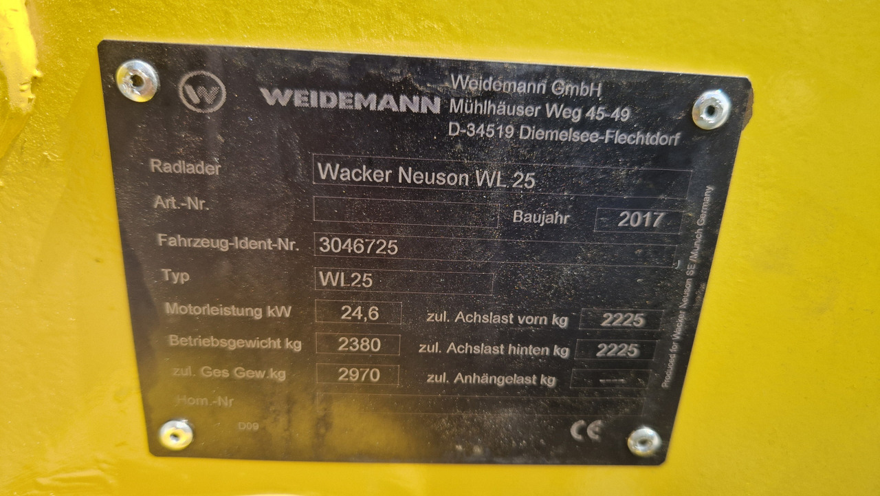 轮式装载机 WACKER NEUSON WL 25:图11 轮式装载机 WACKER NEUSON WL 25:图11
