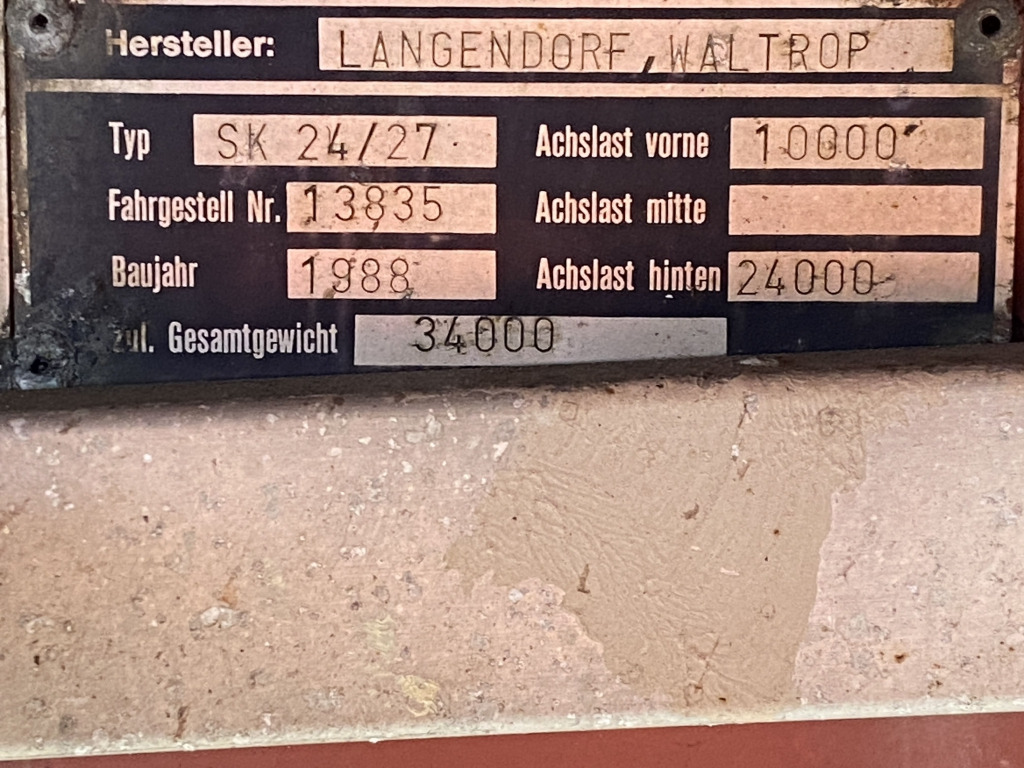 翻斗半拖车 Langendorf SK 24/27:图8 翻斗半拖车 Langendorf SK 24/27:图8