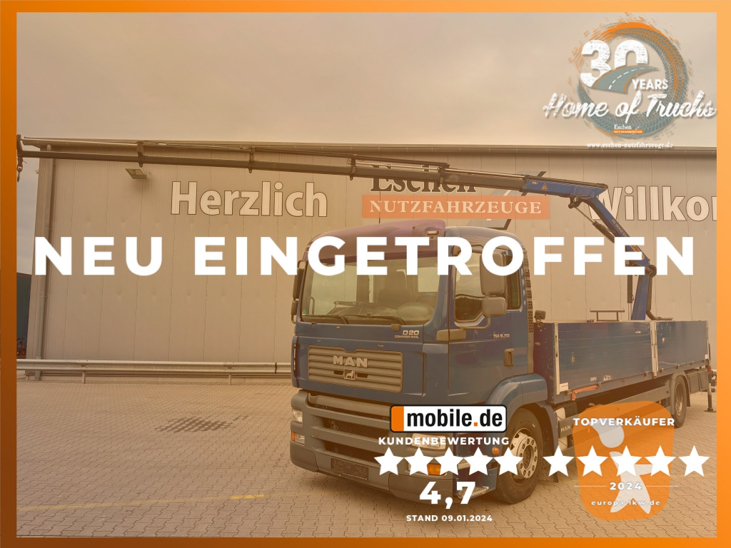 MAN TGA 18.350  4x2 LL / Palfinger PK9002 EH Kran - 栏板式/ 平板卡车:图1 MAN TGA 18.350  4x2 LL / Palfinger PK9002 EH Kran - 栏板式/ 平板卡车:图1