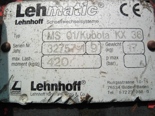 Lehnhoff MS 01 - 快速耦合器:图5 Lehnhoff MS 01 - 快速耦合器:图5