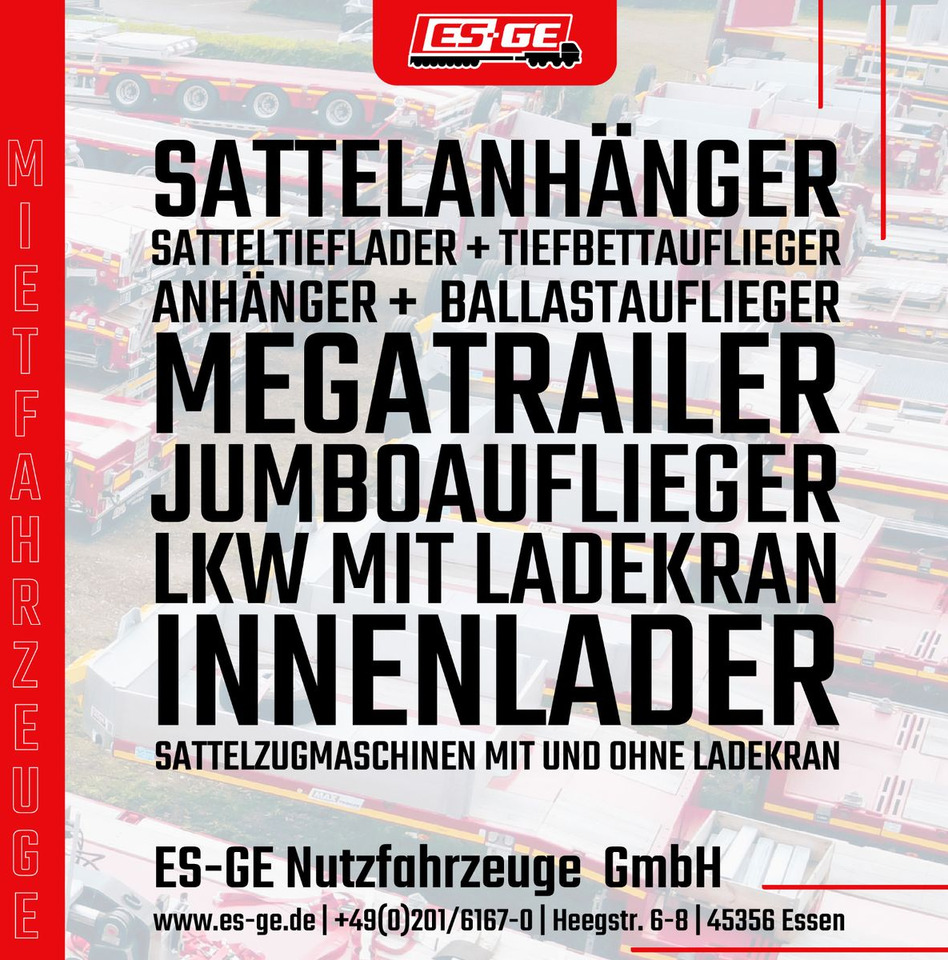 ES-GE 3-Achs Sattelanhänger - Rungen + CV - 栏板式/ 平板半拖车:图5 ES-GE 3-Achs Sattelanhänger - Rungen + CV - 栏板式/ 平板半拖车:图5