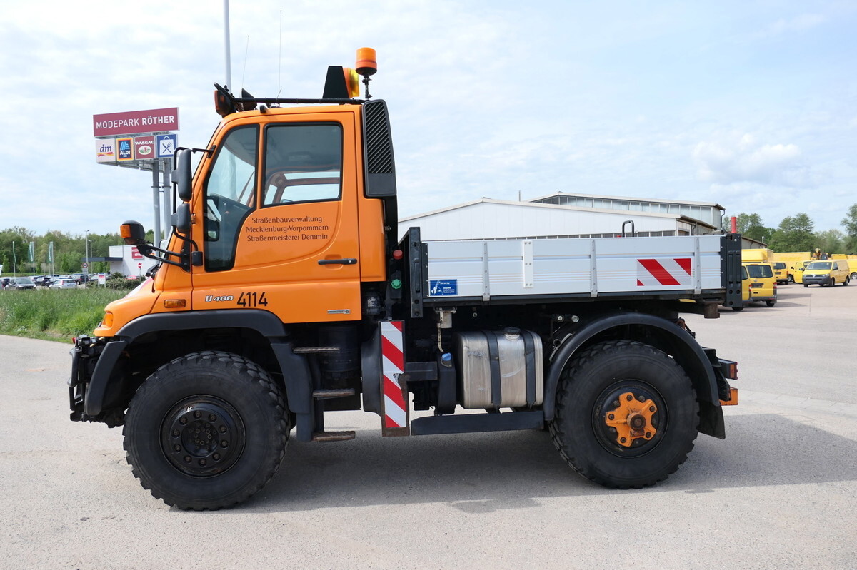 栏板式/ 平板卡车, 市政/ 专用车辆 UNIMOG U400  405/12 AHK KLIMA ZAPFWELLE vorn SFZ KOMMUN：图8