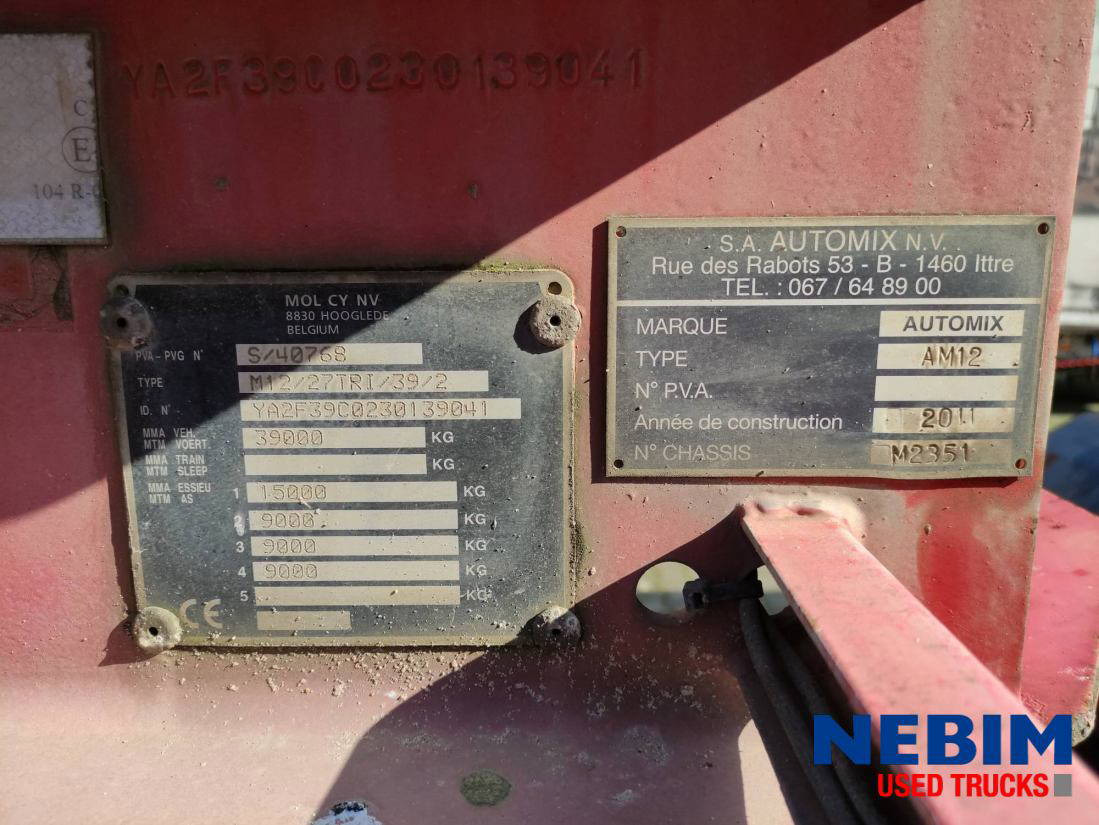 MOL M12/27TRI/39/2 - Steering axle - 混凝土搅拌半拖车:图4 MOL M12/27TRI/39/2 - Steering axle - 混凝土搅拌半拖车:图4