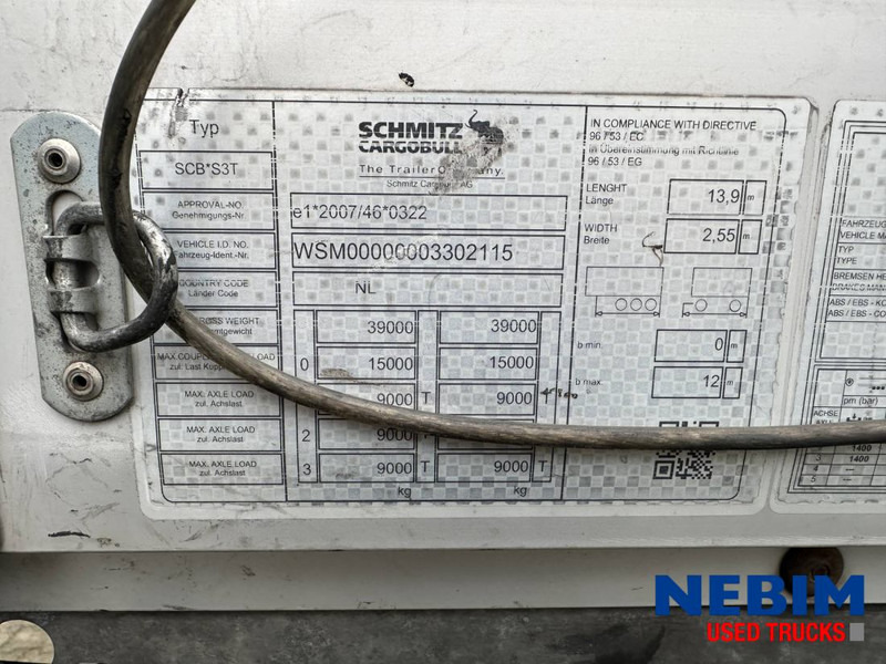 Schmitz Cargobull SCB*S3T - Curtainsider / Pritsche Plane / Sliding roof - 侧帘半拖车:图4 Schmitz Cargobull SCB*S3T - Curtainsider / Pritsche Plane / Sliding roof - 侧帘半拖车:图4